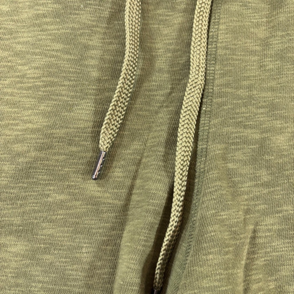 Pair of Thieves Mens Lounge Shorts Olive Green Slub Knit Drawstring Size M - Picture 5 of 10